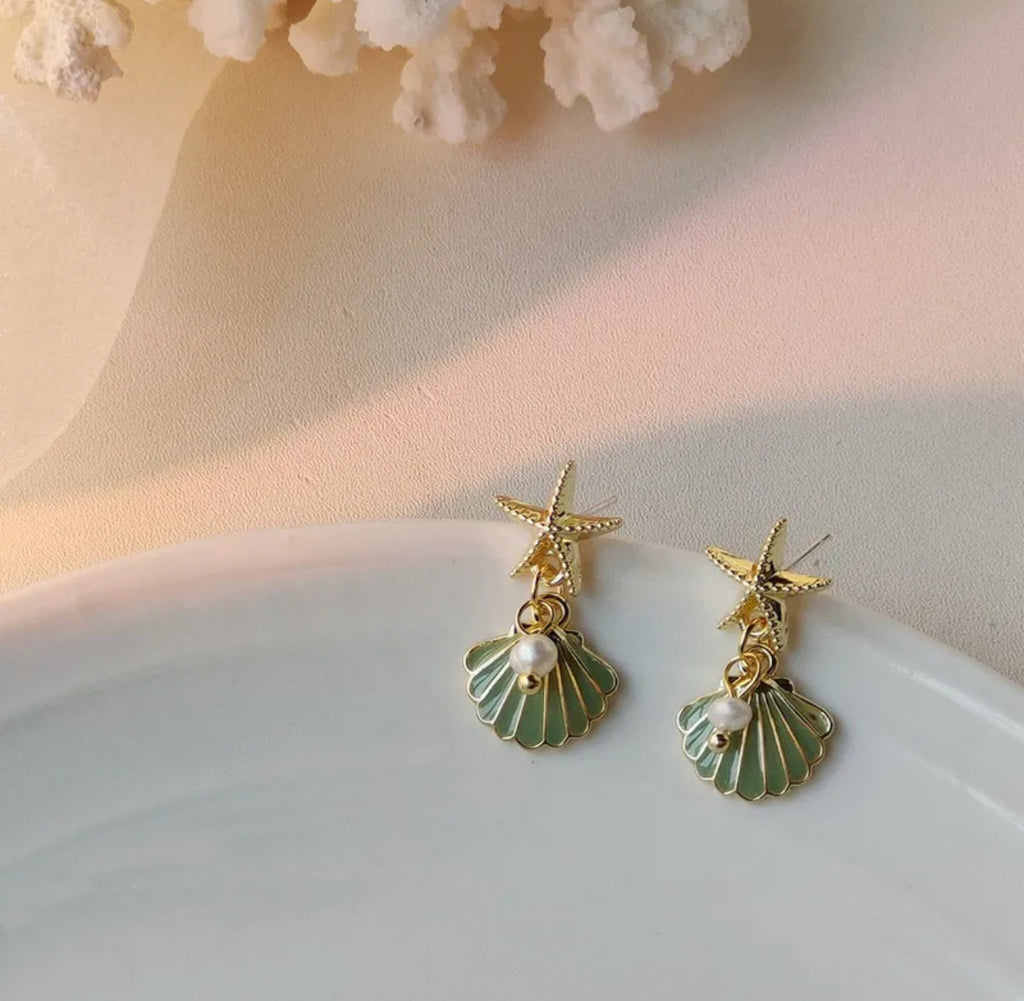 Star fish design Gold Plated Anti Tarnish Earring