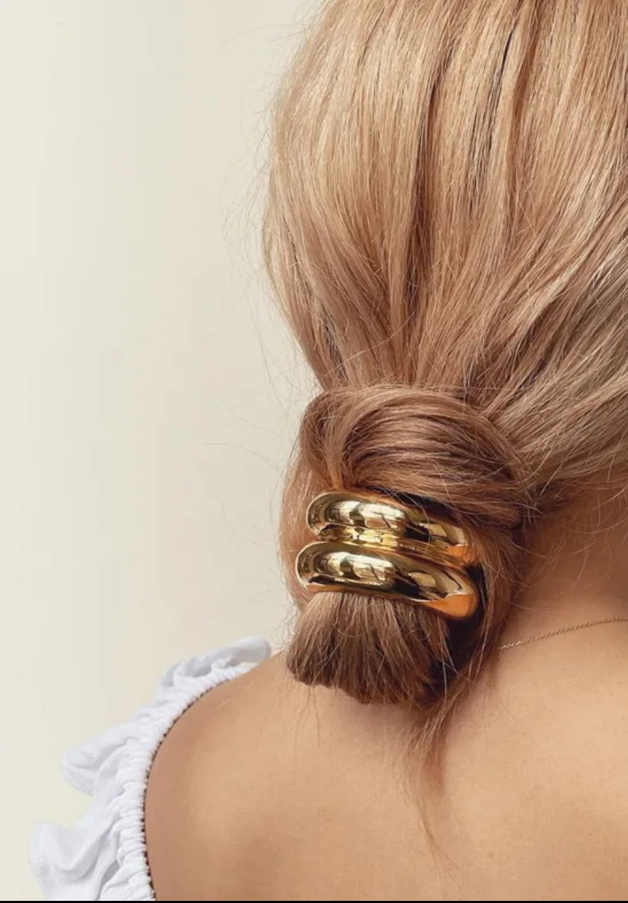 Metal ponytail hair cuff for Girls and Women