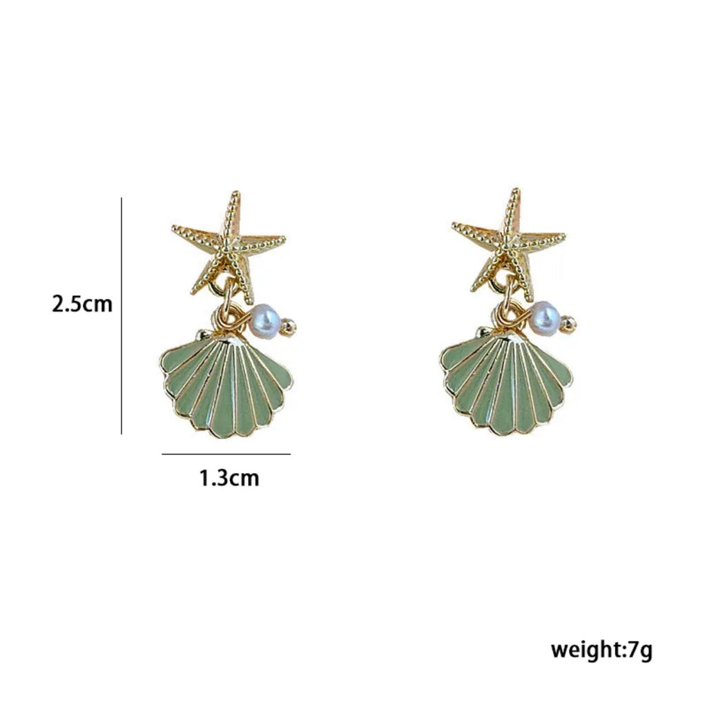 Star fish design Gold Plated Anti Tarnish Earring